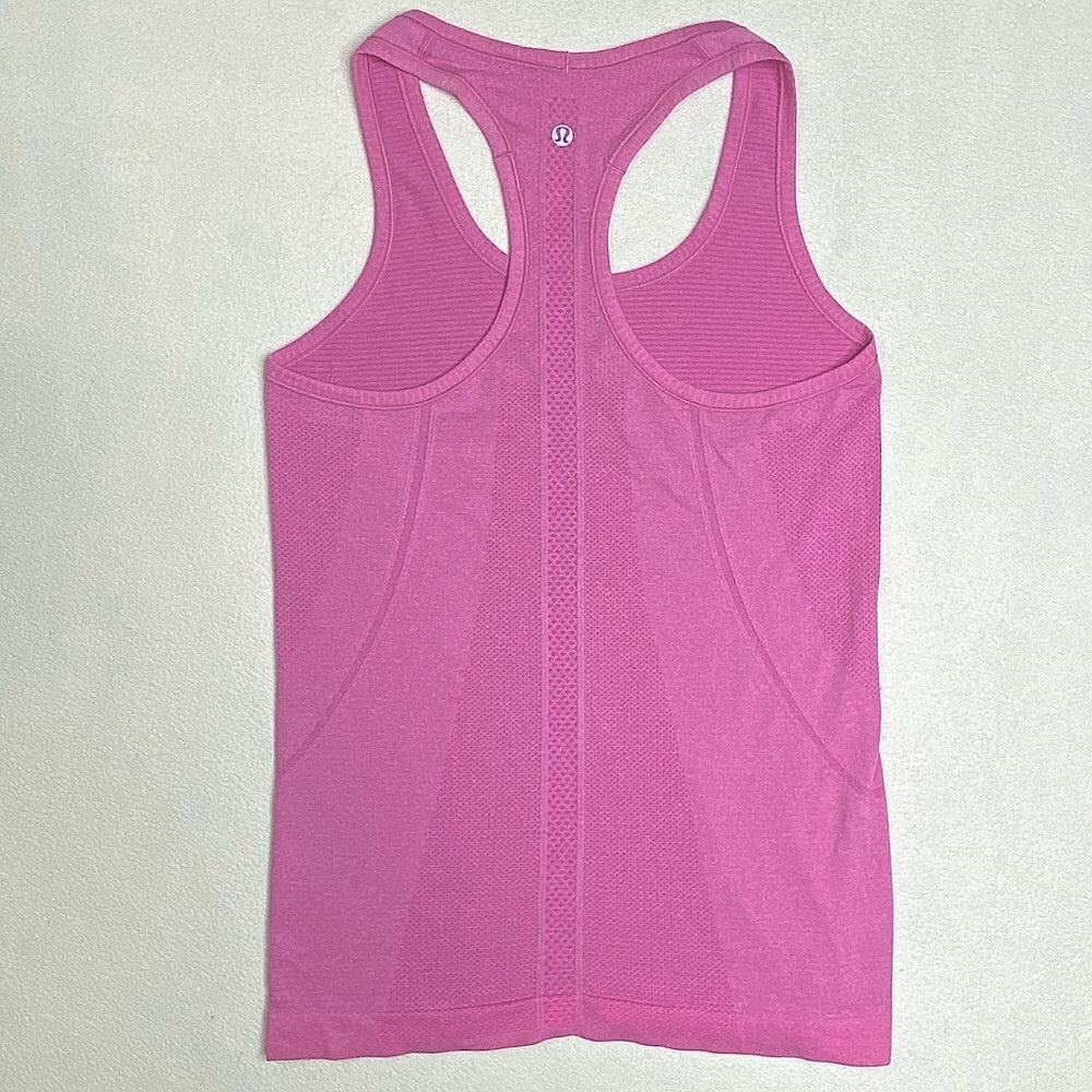 Lululemon Run Swiftly Tech Racerback Women’s Tank 'Heathered Raspberry' Size (6) - Picture 3 of 15